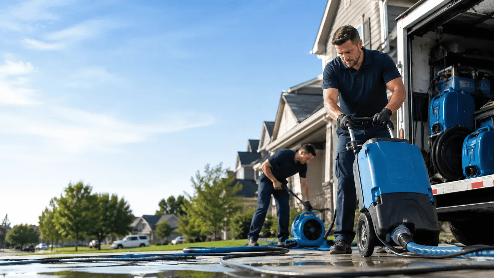 Flood Damage Cleanup being performed in Newberry Springs, CA